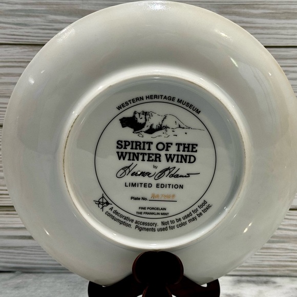 24k Gold Franklin Mint “Spirit Of The Night" Limited Edition Plate HA7469 - Picture 3 of 4